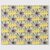 Daisy Fresh Flower Mode Floral Spring Summer Cadeaupapier (Vlak)