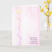 Daisy Friend Dank je wel Kaart (Gele Bloem)