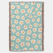 Daisy Fringe Worpdeken Deken (Voorkant Verticaal)