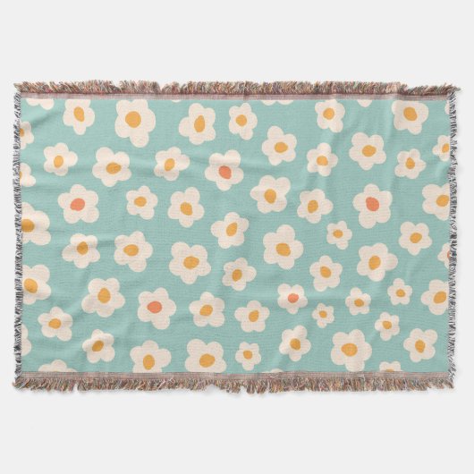 Daisy Fringe Worpdeken Deken (Voorkant)