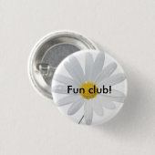 Daisy, Fun club. Ronde Button 3,2 Cm (Voorkant /achterkant)