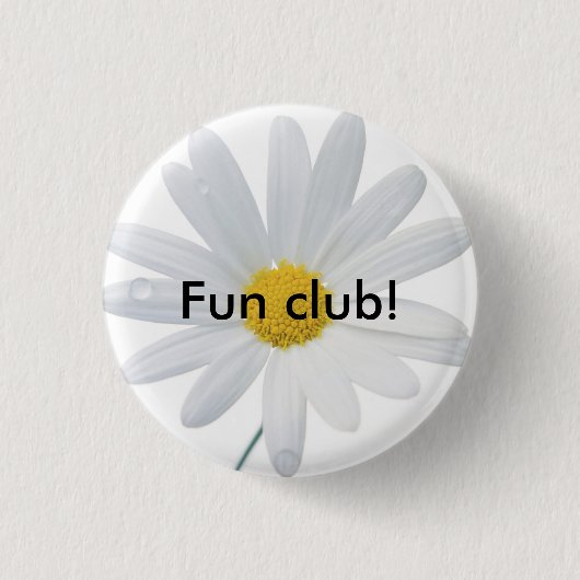 Daisy, Fun club. Ronde Button 3,2 Cm (Voorkant)