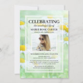 Daisy Funeral | Memorial Foto van Celebrate Life Kaart (Voorkant)