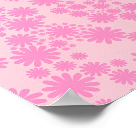 Daisy Garden 04 Pink Poster (Hoek)