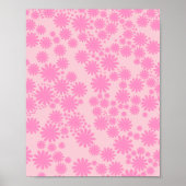 Daisy Garden 04 Pink Poster (Voorkant)
