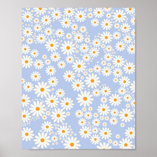 Daisy Garden 10 Baby Blue Poster (Voorkant)