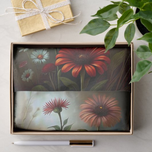 Daisy Garden at Dusk Decoupage Tissuepapier (Geschenk)