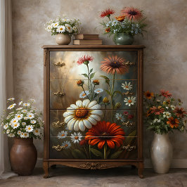 Daisy Garden at Dusk Decoupage Tissuepapier