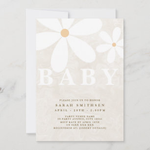 Daisy Garden Baby Genderneutrale Sjabloon Kaart