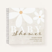 Daisy Garden Baby shower Gender Neutral Guest Book Notitieboek (Voorkant)