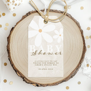 Daisy Garden Baby shower Genderneutrale Dank je we Cadeaulabel