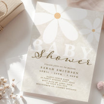 Daisy Garden Baby shower Geslacht Neutraal
