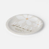 Daisy Garden Baby shower Geslacht Neutraal Papieren Bordje (Gekanteld)