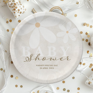 Daisy Garden Baby shower Geslacht Neutraal Papieren Bordje