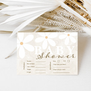 Daisy Garden Baby shower Neutrale voorspellingen K Kaart