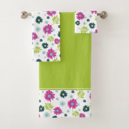 Daisy Garden Botanical Wildflower Bad Handdoek
