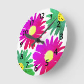 Daisy Garden Botanical Wildflower Ronde Klok (Hoek)