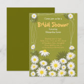 Daisy Garden Vrijgezellenfeest Uitnodiging (Voorkant / Achterkant)