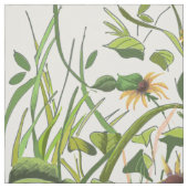 Daisy Garden Yellow en Green Stof (Swatch)