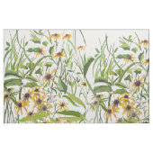 Daisy Garden Yellow en Green Stof (Fat Quarter)