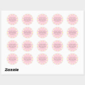 Daisy - gebedskaarslabel ronde sticker (Vel)