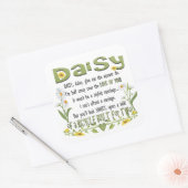 Daisy, geef me het antwoord Doe Vierkante Sticker (Envelop)