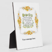 Daisy, geef me je antwoord. fotoplaat (Zijkant)