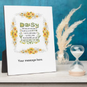 Daisy, geef me je antwoord. fotoplaat (Zijkant)