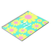 Daisy Geel Groen Monogram Notitieboek (Linkerzijde)