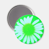 Daisy Gek Groen & Witte Daisy Magneet (Voorkant / Achterkant)