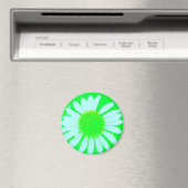 Daisy Gek Groen & Witte Daisy Magneet (Insitu (Vaatwasser))
