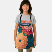 Daisy Geometrisch Kleurrijk Gepersonaliseerd Patro Schort (Insitu)