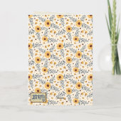 Daisy gepersonaliseerde leeftijd plezierVerjaarda Kaart (Achterkant)