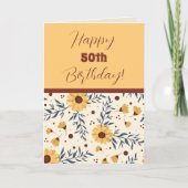 Daisy gepersonaliseerde leeftijd plezierVerjaarda Kaart (Voorkant)