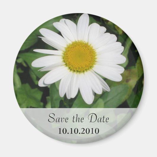 Daisy gepersonaliseerde Save the Date Magnet (Voorkant)