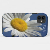 Daisy gepersonaliseerde telefoongeval op blauwe ac Case-Mate iPhone case (Achterkant (horizontaal))