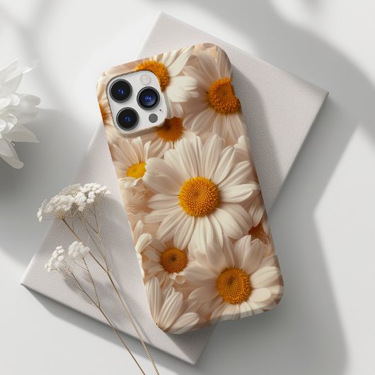 Daisy geperste bloem botanische bloemen Case-Mate iPhone case