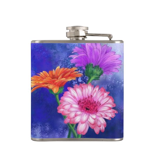 Daisy Gerbera Flask Heupfles (Achterkant)