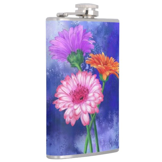 Daisy Gerbera Flask Heupfles (Rechts)