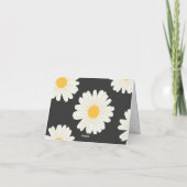 Daisy gevouwen bedankkaart (Achterkant)