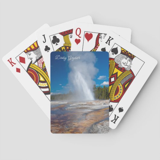 Daisy Geyser breekt Yellowstone National Park uit Pokerkaarten (Achterkant)
