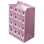 Daisy Gift Bag Medium Cadeauzakje (Voorkant Gekanteld)