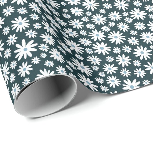 Daisy gift wrapping paper cadeaupapier (Rol Hoek)