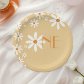Daisy Girl 1e Verjaardag Bloem Thema Papier Borden Papieren Bordje