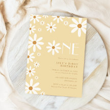 Daisy Girl 1st Birthday Flower Theme