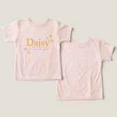 Daisy girls name meaning watercolor flowers (Ontwerp Voorkant & Achterkant)