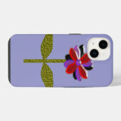 Daisy Glanzende Kunststof iPhone Hoesje (Achterkant horizontaal)
