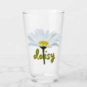 Daisy Glasses Personalized Daisies Glasses & Gifts Glas (Voorkant)