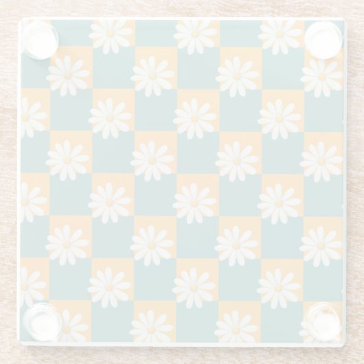 Daisy Glazen Onderzetter (Achterkant)