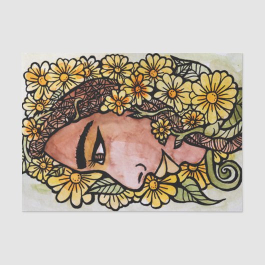 Daisy Goddess Tissuepapier (Voorkant)